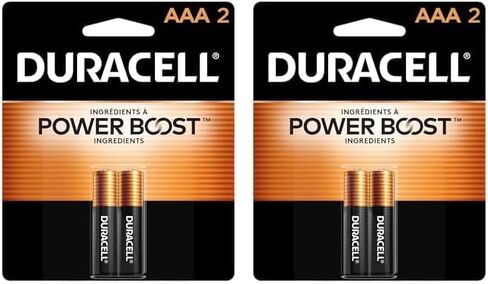 Duracell Coppertop AAA Batteries with Power Boost Ingredients, 4 Count Pack Triple A Battery with Long-lasting Power, Alkaline AAA Battery for Household and Office Devices in Saudi Arabia