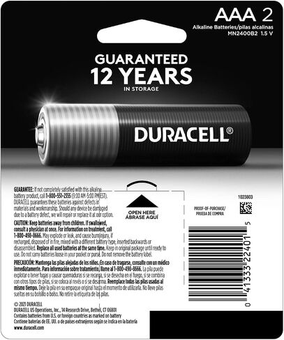 Duracell Coppertop AAA Batteries with Power Boost Ingredients, 4 Count Pack Triple A Battery with Long-lasting Power, Alkaline AAA Battery for Household and Office Devices in Saudi Arabia