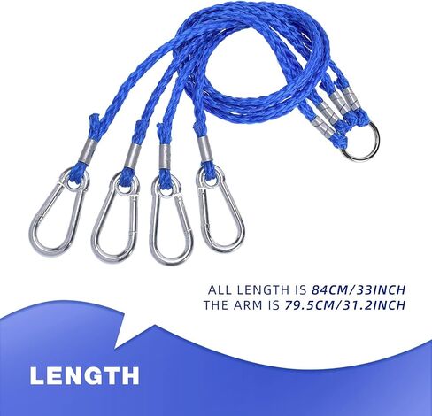 4 Arm Crab Trap Harness with Durable Nylon/Heavy Duty Metal Hooks for Sailing Fishing in Kuwait