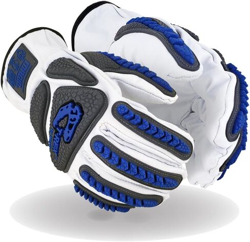 MAGID T-REX Rebel Series, 1 Pair, AeroDex Lined, ANSI Cut Level 9, Driver Style Impact Work Gloves, Size 9/Large, TRX889 in Saudi Arabia