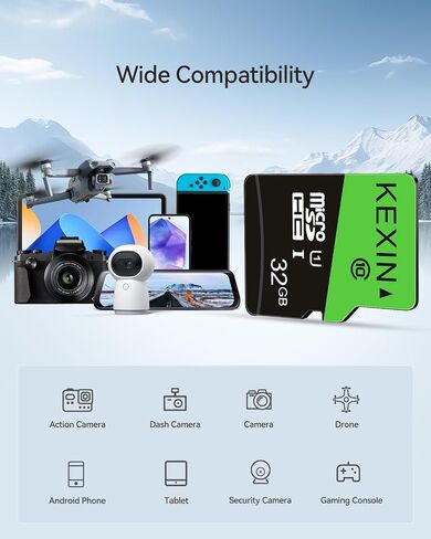 KEXIN Micro SD Card 64GB 5 Pack microSDXC Memory Card Class 10 Micro SD Card High Speed Up to 85MB/s, C10, U3, V30, A1 in Kuwait