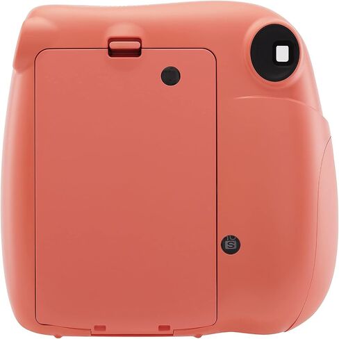 Fujifilm Instax Mini 7+ Camera, Easy to Operate, Portable, Handy Selfie Mirror, Polaroid Camera, Perfect for Beginners and Experts, Sleek and Stylish Design - Coral (Renewed) in Saudi Arabia