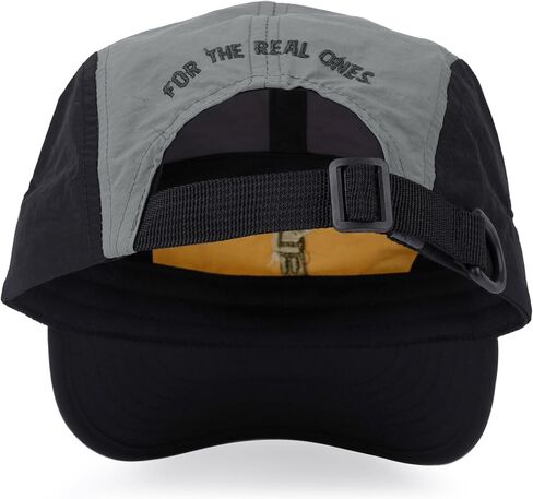 CLAPE 5 Panel Cap Curved Bill Dad Golf Cap Waterproof Nylon Hat Stylish Embroidered Baseball Cap Hip Pop Dancing Snapback Cap in Kuwait