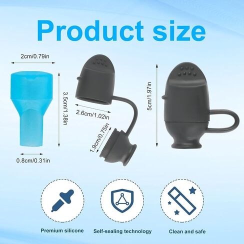 BOXOB 8 قطع استبدال صمام العض لـ Camelbak، قطع غيار استبدال المثانة لقطعة الفم استبدال ملحقات صمام العض المتوافقة مع Camelbak in Kuwait
