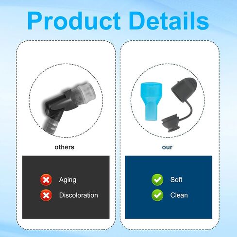 BOXOB 8pcs Bite Valve Replacement for Camelbak, Mouthpiece Replacement Bladder Replacement Parts Bite Valve Accessories Replacement Compatible with Camelbak in Saudi Arabia