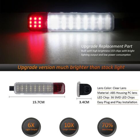 Bestview RGB LED أضواء الباب الداخلية مجاملة ضوء الباب الجمعية لوحة عاكسات الباب الخلفي الأمامي متوافقة مع Fo-rd 1999-2007 F250 F350 F450 F550 Super Duty & 2000-2005 Excursion، حزمة من 2 in Saudi Arabia