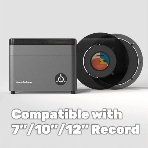 Ultrasonic Vinyl Record Cleaner- 40kHz Ultrasonic Vinyl Record Cleaning Machine with Auto Drying, Vinyl Record Cleaner Kit with Filters, 1Y Warranty (HG01 7/10/12 Inch) in Kuwait