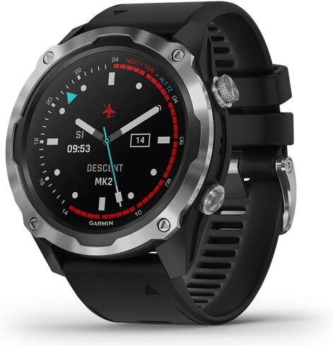 Garmin Descent Mk2 (Stainless Steel/Black) Dive Computer Watch Bundle - Air Integration, Multisport Training Features - includes PlayBetter Waterproof Dry Bag Set in Saudi Arabia