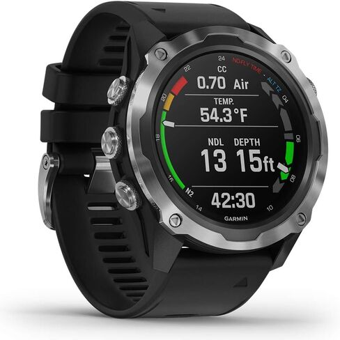 Garmin Descent Mk2 (Stainless Steel/Black) Dive Computer Watch Bundle - Air Integration, Multisport Training Features - includes PlayBetter Waterproof Dry Bag Set in Saudi Arabia
