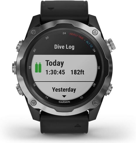 Garmin Descent Mk2 (Stainless Steel/Black) Dive Computer Watch Bundle - Air Integration, Multisport Training Features - includes PlayBetter Waterproof Dry Bag Set in Saudi Arabia