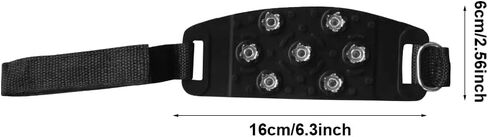 الأشرطة للأحذية، الأشرطة تسلق الجليد مع 7 المسامير الفولاذ المقاوم للصدأ، الأشرطة الجليد المرابط الجر الثلوج القبضات للأحذية والأحذية المشي على الجليد الجليد الشتاء المشي in Kuwait