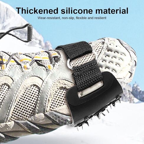 الأشرطة للأحذية، الأشرطة تسلق الجليد مع 7 المسامير الفولاذ المقاوم للصدأ، الأشرطة الجليد المرابط الجر الثلوج القبضات للأحذية والأحذية المشي على الجليد الجليد الشتاء المشي in Kuwait