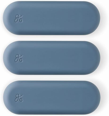 أوزان Sous Vide من Greater Goods مع غلاف من السيليكون ومركز من الفولاذ المقاوم للصدأ، الملحقات المثالية لإكمال مجموعة Sous Vide، مصممة في سانت لويس، عبوة من 3 قطع (أزرق حجري) in Kuwait