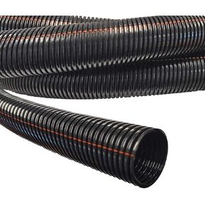 Electriduct 1.5" UV Rated Flame Retardant Wire Loom Black Nylon Split Tubing Cable Hose - 10 Feet