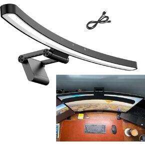 Computer Monitor Lamp Dimmable, 55CMmonitor lamp Curved,Computer Desk Lamp,LED Display Light Strip with Touch Control, Office Light Eye Care Screen Light