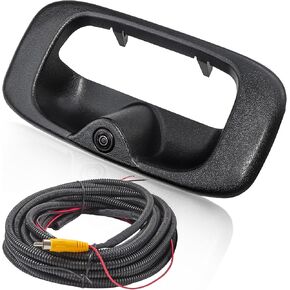 EWAY Tailgate Handle Backup Camera for 1999-2007 Chevy Silverado GMC Sierra 1500 2500 3500 HD Classic Tailgate Reversing Rear View Back Up Camera RCA Plug, Replaces# 15228539, GM1915105, GM1916102