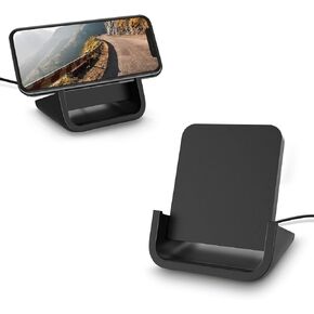 Wireless Charger YUWISS Wireless Charging Stand Cordless Charger 10/7.5/5W Compatible with iPhone 14 13 12/12 /11Pro Max/XR/XS Max/XS/X/8/8Plus Galaxy S22/S21/S9/S9+/S8/S8+ Note