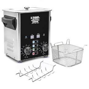 X-Tronic Model #3000-XTS 3.0 Liter "Platinum Edition" Commercial Ultrasonic Cleaner with Time & Temp LED Displays, Sweep & Degas Controls, S/S Cleaning Basket, Wire Rack Holder & Wire Beaker Holder