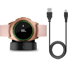 Charger Compatible with Samsung Galaxy Watch 42mm/46mm, Upgraded Charging Cradle Dock for Galaxy Watch SM-R800/R810/R815 Smart Watch Charger (Not for Active), Black