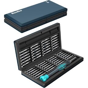 Banshu 49 in 1 Precision Screwdriver Set, Cool Compact Professional Magnetic Repair Tool Kit for Electronics, Computer, iPhone, Laptop, MacBook, Tablet, PC, PS5, Game Console, Watch, Glasses (Black)