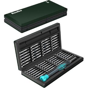 Banshu 49 in 1 Precision Screwdriver Set, Cool Compact Professional Magnetic Repair Tool Kit for Electronics, Computer, iPhone, Laptop, MacBook, Tablet, PC, PS5, Game Console, Watch, Glasses (Black)