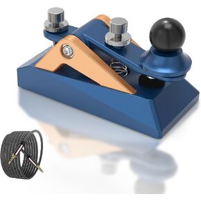 CW Morse Code Key - Pocket Morse Code Telegraph Key Aluminum Alloy Base Grey for Amateur Radio Ham Operators, Adjustable Tension (Red) in Saudi Arabia