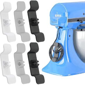 Cord Organizer for Appliances, Cord Holder, Cord Wrapper for Kitchen Appliance, Cord Keeper Cord Winder for Kitchen Organizers and Storage, Wire Holder Stick On Mixers/Coffee Maker/Rice Cooker, 6PCS