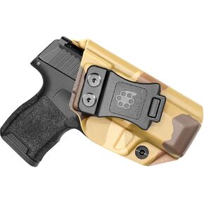 Amberide IWB & OWB KYDEX Holster Fit: Sig Sauer P365 / P365 SAS / P365X Pistol, Inside Outside Waistband Concealed Carry Holster, Adjustable Cant & 'Posi-Click' Retention, USA Made by Amberide