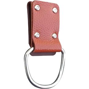 Hammer Holder Loop Tool Belt Tool Holder Hammer Seat Ring Tool Belt Genuine Leather Heavy Duty Steel Loop Hammer Holder