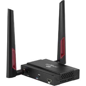gofanco 5GHz Wireless HDMI Extender Kit – Up to 656ft (200m) at 1080p, Supports Up to 4 Receivers, Dual Antenna, Long Range, 5GHz Frequency, Loopout, IR Extension, 2ch PCM Audio (HDwireless1x4)