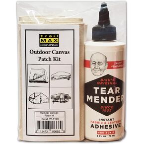 TrailMax Outdoor Canvas Patch Kit to Repair Pop-Up Campers, Canvas Tents, Boat Covers, Tarps