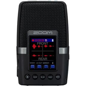 Zoom H2essential Multi-Mic Handy Recorder, 32-Bit Float, Portable Recorder, 3 Built-in Microphones, Mono, Stereo, and Surround Sound, Records to SD Card, USB Mic, for Music, Podcast, & More