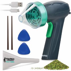 Mamba Monster 3.5g Green USB Electric Herb Grinder. Large Capacity Portable Metal Herbal Grinder Machine & Spice Mill for the Kitchen