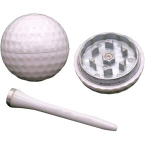 OJDXDY Golf Ball Grinder, Golf/Vanilla Grinder Spice Grinder Set, Golf Ball Spice Grinder 3 Pcs Portable, Golf Ball Grinder Creative Gift for Dad Grandpa