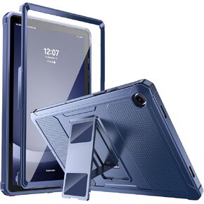 MoKo Case Fit Galaxy Tab A9 Plus 11-Inch 2023 (SM-X210/X216/X218), Shockproof Full Body Rugged Stand Back Cover Built-in Screen Protector Fit Galaxy Tab A9+ 11" 2023, Black