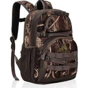 Hunting Backpack, Camo Outdoor Hunting Pack for Bow or Rifle with Holder, for Hunting, Camping, Hiking