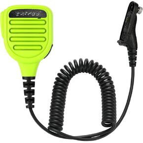Shoulder Mic Speaker Compatible with Motorola XPR 7550 7550e 6550 Waterproof IP56 Two Way Radio Speaker Microphone with 3.5mm Jack (Green)