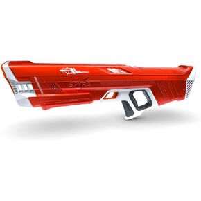 SpyraThree™ Powerful Electric Water Squirt Gun, Auto Reload, 3 Game Modes, LED Shot & Battery Display, 50FT Range Premium Summer Beach Pool Toy (Red)