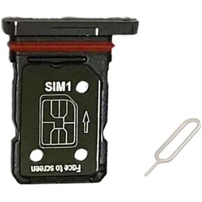 for Oneplus 12 Card Tray SD Sim Card Holder Container Replacement Part (Black)