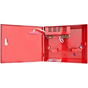 EVERSECU DC24V 5Amp UPS Power Supply for Fire Alarm System Metal Boxed Cabinet Regulated Power Supply Unit with Backup Battery Link for Fire Damper, Smoke Vent, Indicator, Fireproof Gates