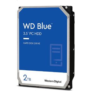 Western Digital 2TB WD Blue PC Hard Drive - 7200 RPM Class, SATA 6 Gb/s, 256 MB Cache, 3.5" - WD20EZBX (Renewed)