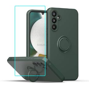 for Gabb Phone 4 Pro Case with Screen Protector,for Gabb Phone 4 Pro Phone Case Ring Kickstand Slim Soft Silicone with Full Camera Protection Shockproof Cover for Gabb Phone 4 Pro Army Green