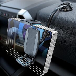 eSamcore Tablet Holder for car, 1.57" Extra Deep Clamp for iPad Holder for Car Dashboard Gooseneck iPad Car Mount Car Tablet Holder Windshield Suction Cup Mount for 6"-11" Tablet