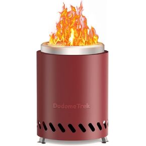 Table Top Firepit-Mini Fire Pit with Carry Bag, Small Fire Pit Outdoor, Smokeless Firepits with Stand, Portable Stainless Steel Solo Fire Pit for Outside Patio Camping|5.5x7.9 Silver