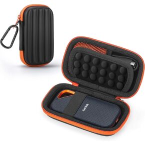 Yinke Case for SanDisk Extreme Pro/SanDisk Extreme Portable External SSD 500GB 1TB 2TB 4TB, Travel Hard Case Protective Cover Storage Bag