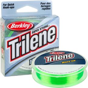 Berkley Trilene® Micro Ice®, Clear Steel, 4-Pound Break Strength, 110yd Monofilament Fishing Line, Suitable for Freshwater Environments