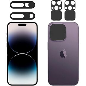 Privacy Cover Compatible for 14 Pro/iPhone 14 Pro Max with iPhone 14 Pro/iPhone 14 Pro Max Front Camera Cover,Protect Privacy and Security But Not Affect Facial Recognition（2Pack）
