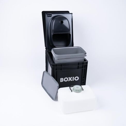 BOXIO Toilet - Portable Toilet, Camping Toilet, composting Toilet for car Camping, Boat or Camping. Mini Camping Toilet: 14,7" x 11,8" x 11,0" Made in Germany. in Kuwait