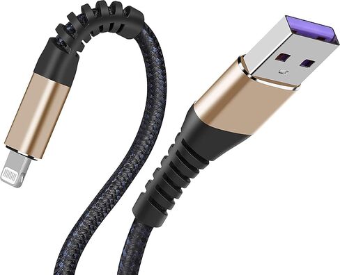 [ Apple Certified 2pack ] iPhone Charger 6ft,Lightning Cable Long 6 Foot Cord, Fast Charging Cables for Apple iPhone 12/11/11Pro/11Max/ X/XS/XR/XS Max/8/7/6/5S/SE/iPad Mini Air (Blue) in Kuwait