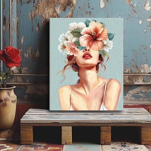 ACRNIGHEET 4 عبوات من القماش المرسوم مسبقًا للرسم للبالغين، مجموعة أدوات رش وطلاء الهالوين، لوازم الحفلات، طقم طلاء للأزواج، طقم طلاء قماشي للتاريخ الليلي، قماش ممتد للرسم، مقاس 8 × 10 بوصة in Kuwait